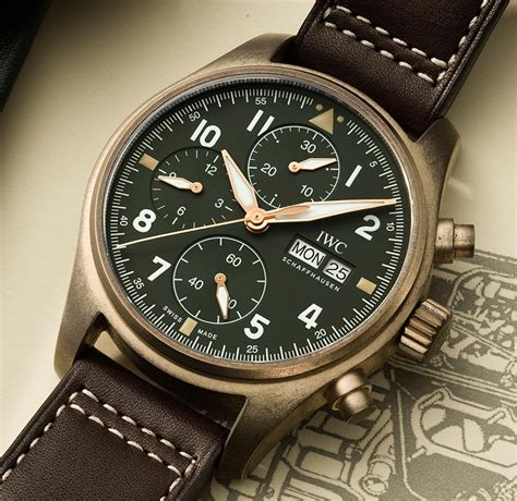 iwc spitfire chronograph bronze|iwc pilot bronze.